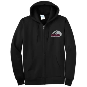 Panther Volleyball Embroidered Tall Full Zip Hoodie