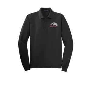 Panther Volleyball Embroidered Tall Long Sleeve Polo